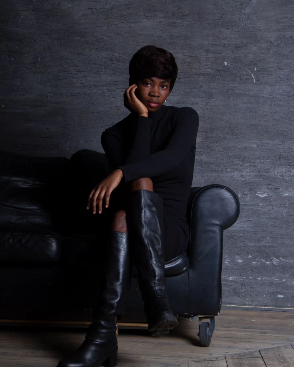 Portia Edem Kpodo, a student and model in Russia, and a member of the Afrikanets community