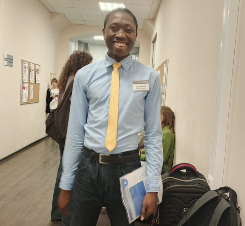 Abraham Musa from Nigeria in Russia 