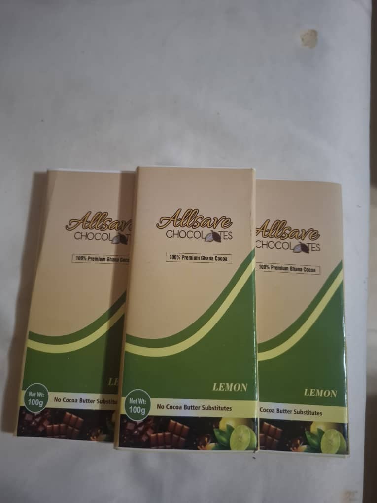 ALLSAVE chocolates. Ghanaian business and entrepreneur's experiences, challenges and contact. Different chocolate flavours.
