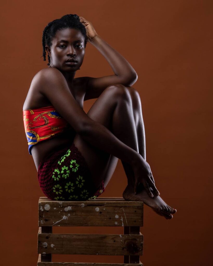 Esther Adusei. An aspiring Ghanaian model and mother in Moscow, Russia