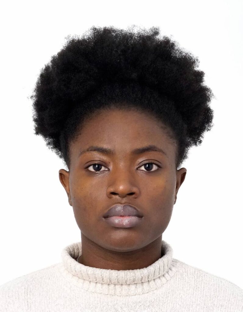 Esther Adusei. An aspiring Ghanaian model and mother in Moscow, Russia