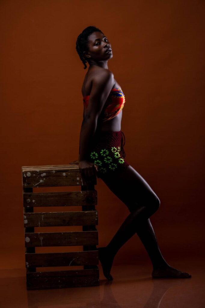 Esther Adusei. An aspiring Ghanaian model and mother in Moscow, Russia